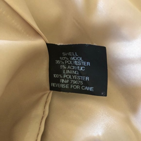 Ann Klein Heathered Wool Pea Coat - Picture 7 of 7